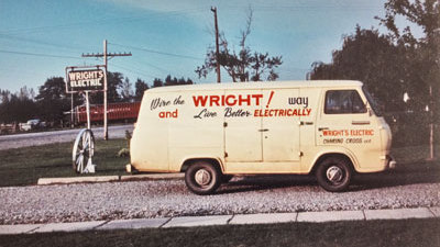 Wright's Electric service truck